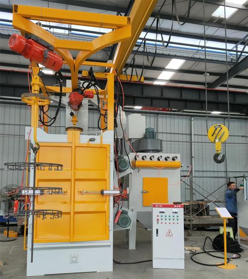 高效吊挂式喷砂机,助力大批量塑料制品完美处理